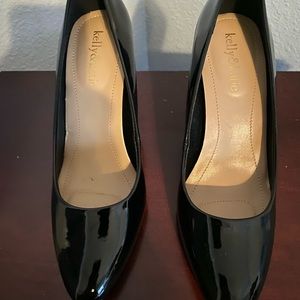 Kelly &  Katie Patton Leather Black Heel, 7